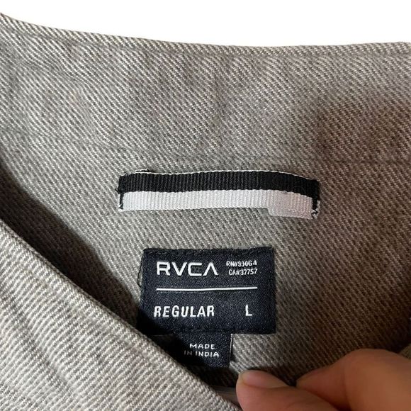 RVCA Strikeout Baseball Jersey Button Front Short Sleeve Size Large - Picture 5 of 7